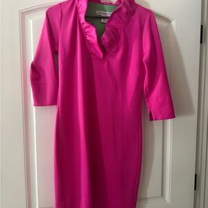 Gretchen Scott Designs Vibrant Pink Long Sleeve Dress